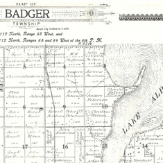 Udsnit af Badger, South Dakota